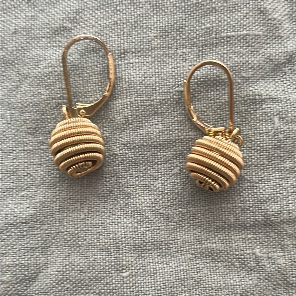 Elegant Gold-Toned Drop Earrings